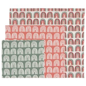 Ecologie - Ens. de 3 emballages réutilisables PRISMA (Cire d'abeille)