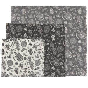 Ecologie -Ens. de 3 emballages réutilisables ARBOR (Cire d'abeille)