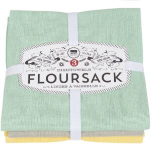 Floursack - Linges à vaisselle, Jaune Gris Vert