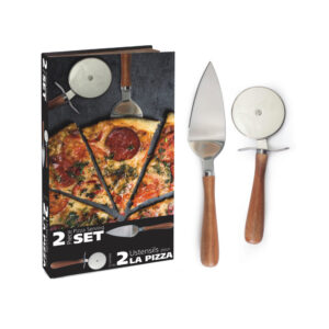 Danesco - Ensemble d'ustensiles acacia pour la pizza