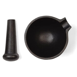Fox Run - Cast iron marble mortar and pestle