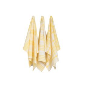 Now Design - Ensemble de 3 linges à vaisselle jumbo Citron