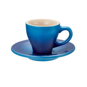 Le Creuset - Tasses à espresso et soucoupes, Classique (Ensemble de 2)