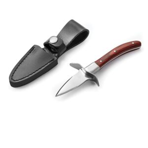 Outset - Couteau à huîtres avec étui en cuir