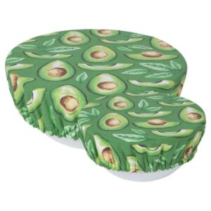 Now Design - Set of 2 bowl covers, Avocado