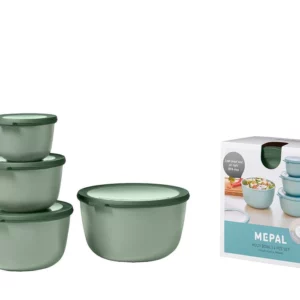 Mepal - Ensemble de 4 bols rond multi-usage Cirqula HAUT - Vert