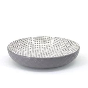 Bia - Textured Shallow Bowl