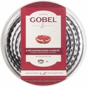 Browne - Gobel - 8 découpoirs ronds cannelés