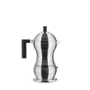 Alessi - Pulcina espresso coffee maker Induction 3 cups - Black